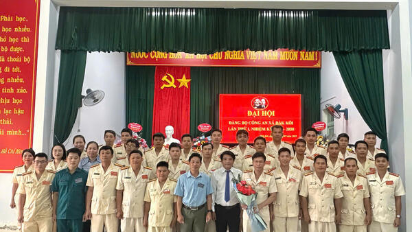 Đảng bộ Công an xã Đăk Kôi long trọng tổ chức Đại hội Đảng bộ Công an xã lần thứ I, nhiệm kỳ 2025–2030
