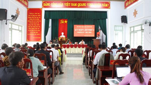 Kỳ họp lần thứ hai HĐND xã Đăk Kôi khóa XV, nhiệm kỳ 2021-2026