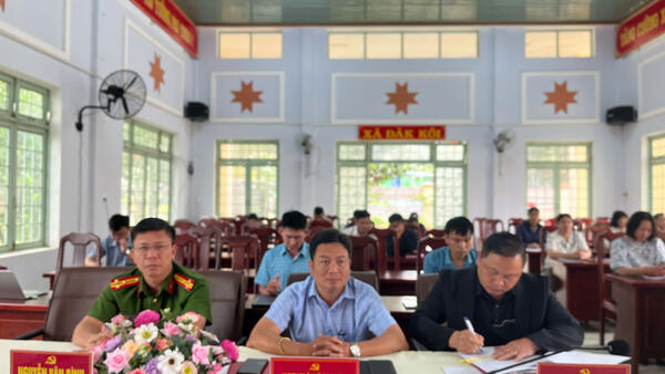 Xã Đăk Kôi tham dự Hội nghị báo cáo viên Tỉnh ủy tháng 8/2026