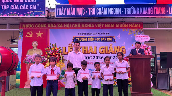 Đăk Kôi rộn ràng đón chào năm học mới 2026 - 2027