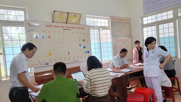Xã Đăk Kôi tổ chức thẩm định công nhận lại xã đạt Bộ tiêu chí quốc gia về Y tế năm 2025